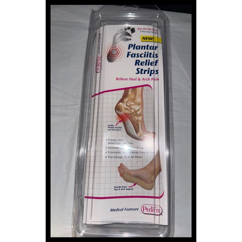 PediFix Plantar Fasciitis Relief Strips Adult 6 Count Tan Adhesive Support Tape